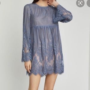 BCBG flowy blue mini dress